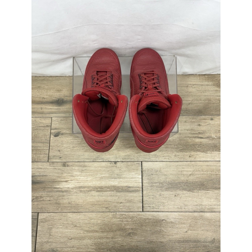 Nike Air Python Men's Size 8 US 705066-600 Red Mid Top Lace Up Athletic Shoes - Picture 7 of 10